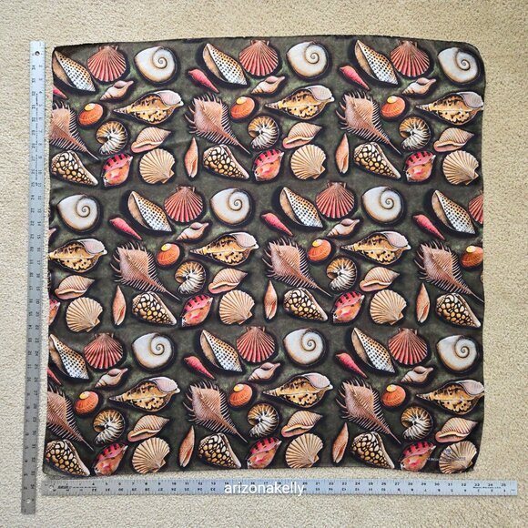 {{{RARE}}} Sergio Bustamante Silk Seashell Scarf - Picture 3 of 14